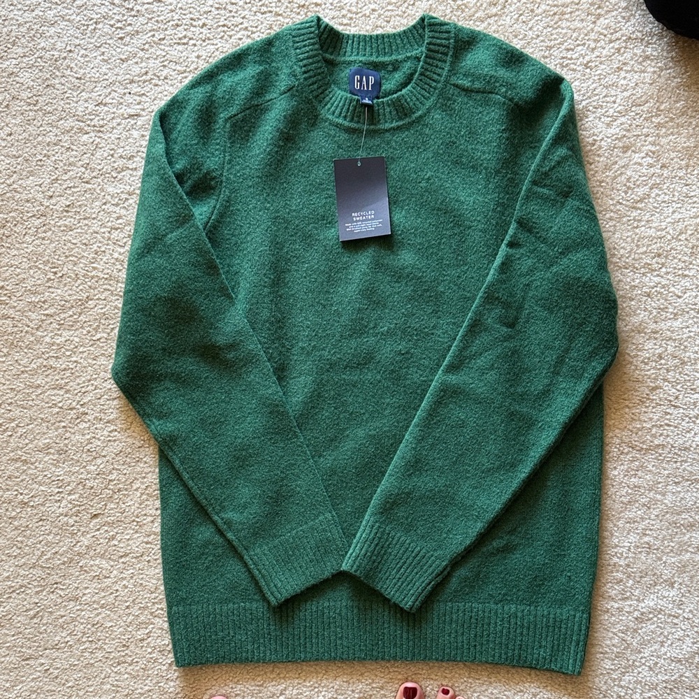 GAP Men's Forest Green Crewneck Sweater NWT
